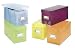 Plastic CD Organizer Boxes - -Set of 5 (Multi) (5.75"H x 5.25"W x 12.00"L)
