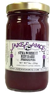 Jake & Amos Strawberry Rhubarb Preserves 6 count by Dutch Valley