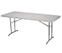 Lifetime 22920 6-Foot Adjustable Folding Table with 72-by-30-Inch Molded Top, Almond
