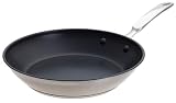 Calphalon Simply Calphalon Stainless-Steel 10-Inch Omelet Pan with Nonstick Interior