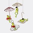 Department 56 Frogs with Umbrellas Christmas Ornaments Set of 4