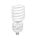 SUNLITE 85W 120V 5000K E26 Large Spiral Super White CFL Light Bulb