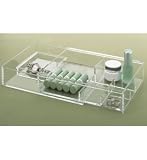 Expandable Acrylic Organizer (Clear) (2.2H x 6.9W x 8.9D)