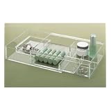 Expandable Acrylic Organizer (Clear) (2.2H x 6.9W x 8.9D) by U.S. Acrylic, Inc.
