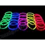 100 x Glow Sticks, 8" long with 100 Connectors