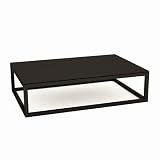 Modern Large Rectangular Coffee Table In Dark Wenge Finish - Cordoba by GillmoreSPACE
