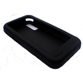 EASYi - Black Silicone Skin Case Cover & Screen Protector for Samsung S5230 Tocco Lite