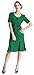 MUXXN Women's 50s Short Sleeve Casual Pencil Dress