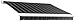 Awntech 8-Feet Key West Full-Cassette Right Motor with Remote Retractable Awning, 84-Inch Projection, Gun Pin