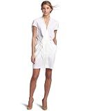 Aryn K Womens Front Knot VN DressWhiteMedium