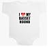 I Love My Basett Hound Baby Ultrasoft Onesie