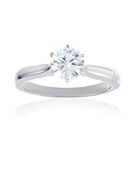 Charles W. 14k Forever Brilliant 0.3mm Wide Moissanite Ring
