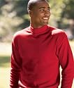 UltraClub Adult Egyptian Interlock Long-Sleeve Mock Turtleneck (8510)
