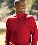 UltraClub Adult Egyptian Interlock Long-Sleeve Mock Turtleneck (8510)