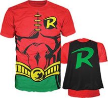 DC Comics Robin Muscle and Cape Costume T-shirt