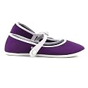 Samt-Ballerina MODERN CHINA FLAT purple