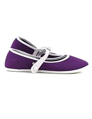 Samt-Ballerina MODERN CHINA FLAT purple