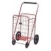 Super Shopping Cart - Folding Grocery Cart - Red (Red Cart) (41.75"h x 24"w x 21"d (cart size))