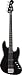 Squier by Fender Deluxe Active Jazz Bass IV String, Black