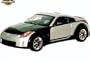 2003 Nissan 350Z Fast and Furious 3 Tokyo Drift diecast model car 1:18 scale die cast by Ertl - Black and Silver 53608A