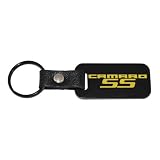 Chevrolet Camaro SS Yellow Leather Strap Key Chain / Fob 2010 2011