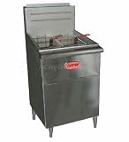 Entree Commercial 70lb Gas Deep Fryer w/ Two Fry Baskets F-5
