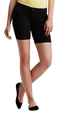 Aeropostale Women's Solid Bermuda Uniform Shorts