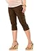 Deals Sales Motherhood Maternity: Self Belly Poplin Cargo Pockets Maternity Capri Pants Shop