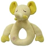 Eco Friendly MiYim Certified Organic Non Toxic & Chemical Free Elephant Baby Rattle & Teether
