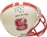 Philip Rivers Autographed/Hand Signed NC State Mini Helmet 2003 ACC POY