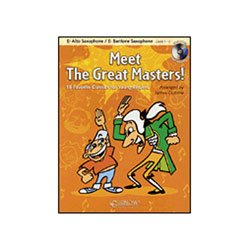 Hal Leonard Meet the Great Masters! (Alto Sax , Bari Sax) Book and CD by