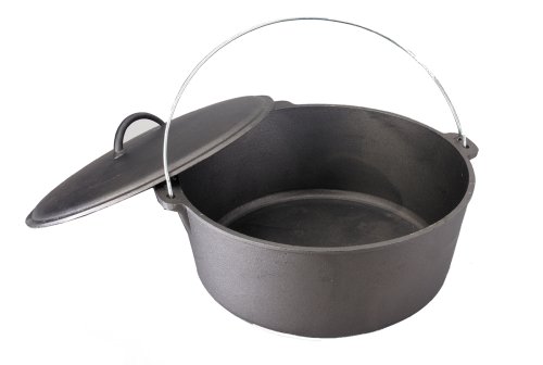 King Kooker CI12F 12-Quart Cast Iron Dutch Oven