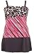Liz Claiborne  South Beach Border Plus Size Bandeau Skirtini Swimsuit - Women's Swimsuit Plus Size Swimsuit