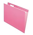 Pendaflex Essentials Hanging Folders, 25 Per Box, 1/5 Cut, Letter, Pink (81609)