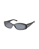 Salvatore Ferragamo Swarovski Crystal Decorated Frame Sunglasses Black-Gray