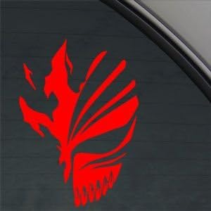 Bleach Red Sticker Decal Ichigo Kurosaki Red Car Window Wall Macbook Notebook Laptop Sticker Decal