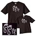 Mother Daughter Matching Footsteps Crystal Bling Tops