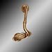 Door Knockers Antique Brass, Door Knocker Golf Putter Antique Brass 5H, 2 1/2W