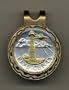 Barbados 5 Cent "Lighthouse" Two Tone Coin Golf Ball Marker