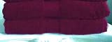 MARRIKAS Egyptian Cotton 2 Piece WASH CLOTH Set BURGUNDY