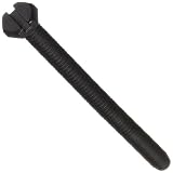 Metric Black Nylon 6/6 Slotted Hex Cap Screw, USA Made, M3 - 0.5, 30 mm Length, Fully Threaded (Pack of 100)
