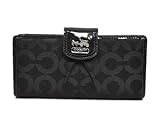 Coach Madison Signature Credit Card Skinny Wallet 46636 Black