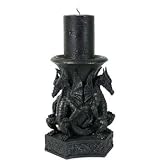 Kerzenleuchter 3 Drachen Kerzenhalter H�he 17cm schwarz Fantasy Gothicvon "Sascosia"