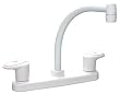 Phoenix 8" High Spout Kitchen Faucet - White Finish