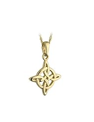 10 Carat Gold Irish Celtic Knot Pendant - Guaranteed Delivery for Valentines Day