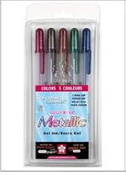 GELLY ROLL METALLIC 5 PC SET SAKURA DARK METALLIC PEN SET