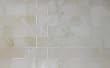 2x4 White Onyx Polished Mosaic Tiles on the Mesh Sheet