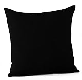 Jovi Home Suede Cushion, Black