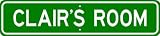 CLAIR ROOM SIGN - Personalized Gift Boy or Girl, Aluminum