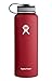 Hydro Flask Insulated Stainless Steel Water Bottle, Wide Mouth, 40-Ounce, Lychee Red